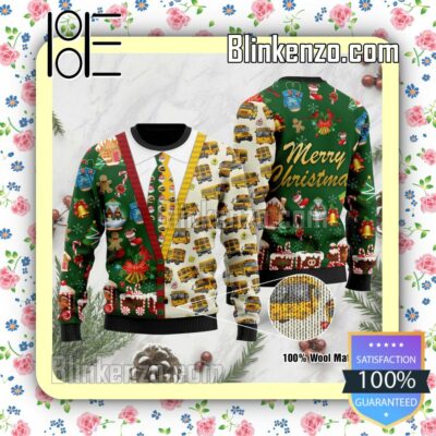 Bus Driver Merry Christmas Ugly Sweater 3D Shirt Knitted Christmas Jumper