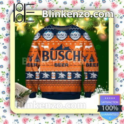 Busch Light Beer Logo Holiday Christmas Sweatshirts