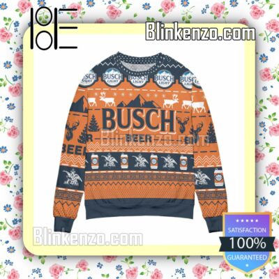 Busch Light Beer Reindeer Christmas Jumpers