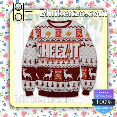 CHEEZ-IT Baked Snack Crackers Reindeer Christmas Jumpers