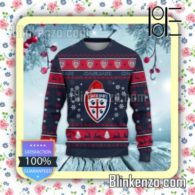 Cagliari Calcio Logo Holiday Hat Xmas Sweatshirts a