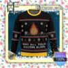 Calcifer Howl's Moving Castle May All Your Bacon Burn Knitted Christmas Jumper