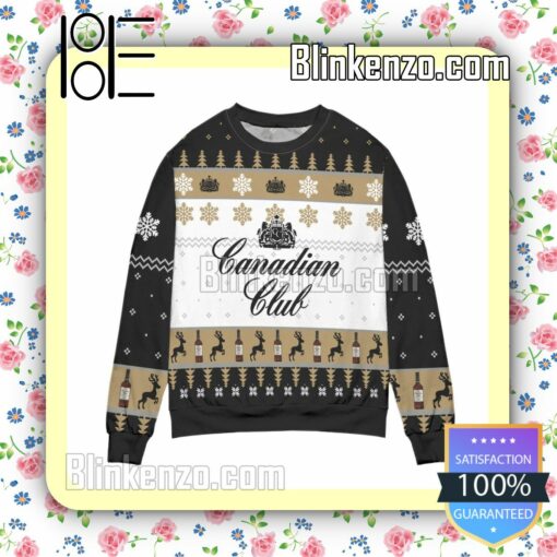 Canadian Club Whisky Snowflake Christmas Jumpers