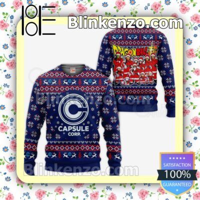 Capsules Dragon Ball Z Manga Anime Knitted Christmas Jumper