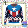 Captain America Costume Marvel Knitted Christmas Jumper