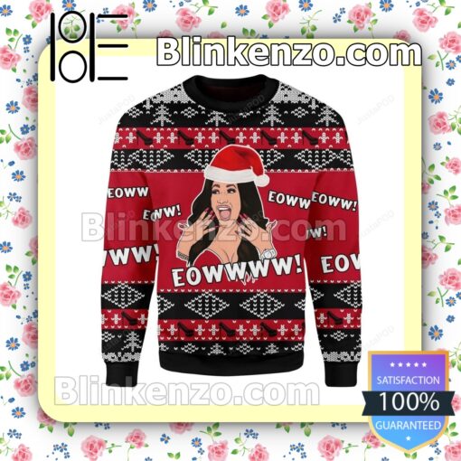 Cardi B Eoww Holiday Christmas Sweatshirts
