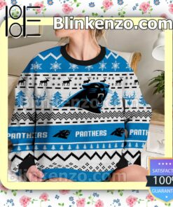 Carolina Panthers NFL Ugly Sweater Christmas Funny b