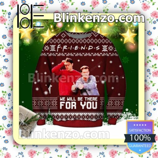 Chandler Bing Joey Tribbiani Friends Holiday Christmas Sweatshirts