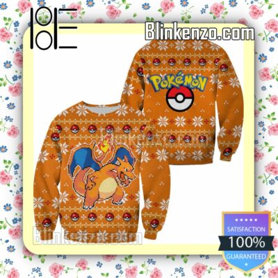 Charizard Pokemon Anime Knitted Christmas Jumper