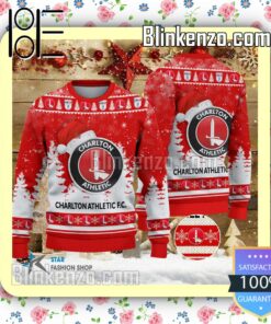 Charlton Athletic Logo Hat Christmas Sweatshirts