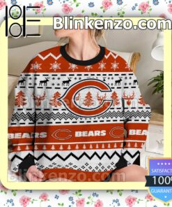 Chicago Bears NFL Ugly Sweater Christmas Funny b