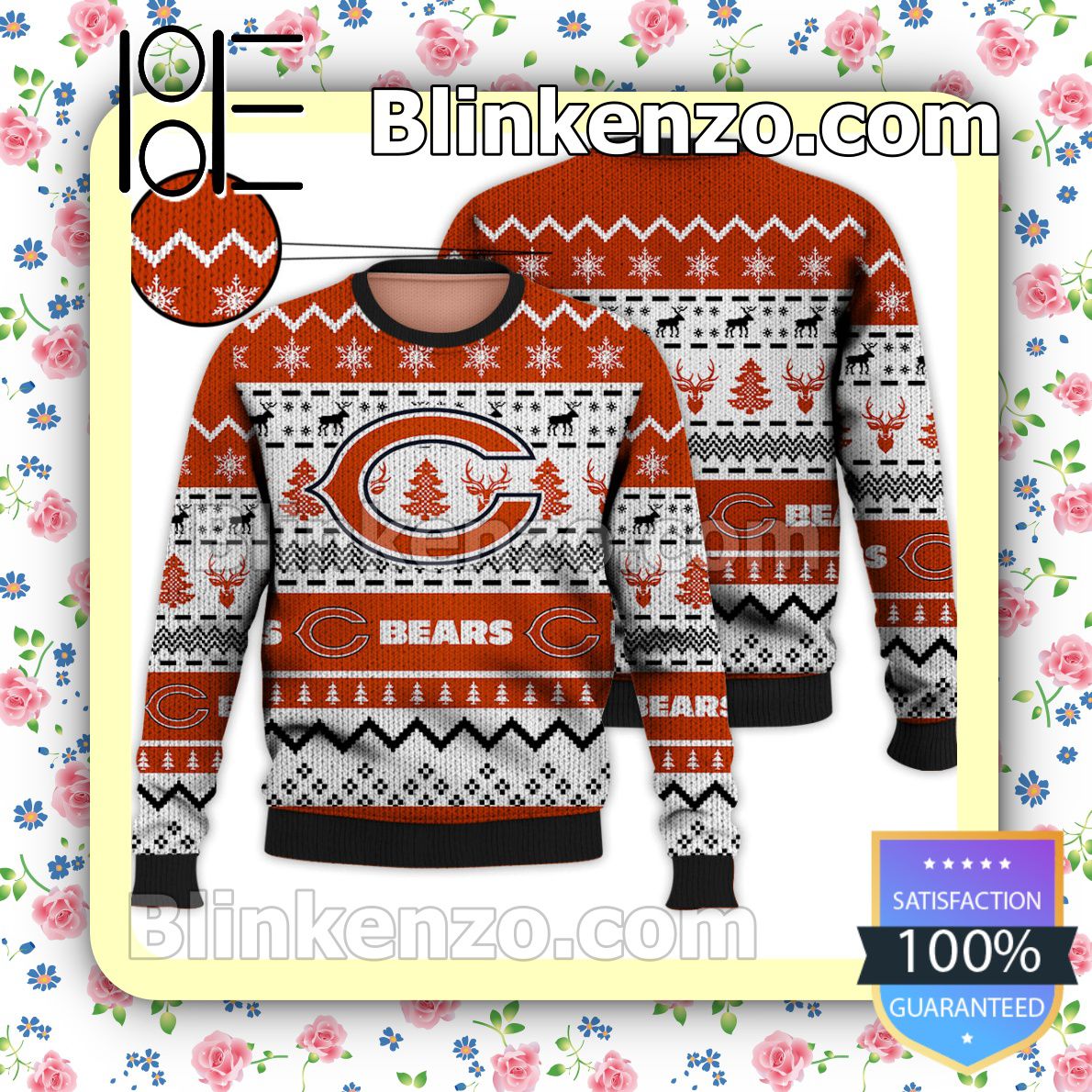 Chicago Bears Ugly Sweater Chicago Bears Vintage Personalized 3D Ugly  Christmas Sweater Presents Christmas For Men And Women - Freedomdesign