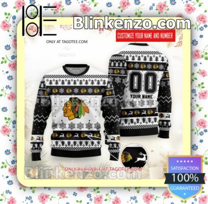 Chicago Blackhawks Hockey Christmas Sweatshirts