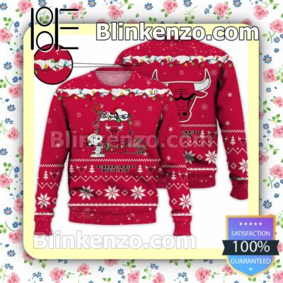 Chicago Bulls Snoopy Christmas NBA Sweatshirts