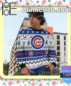 Chicago Cubs MLB Ugly Sweater Christmas Funny c