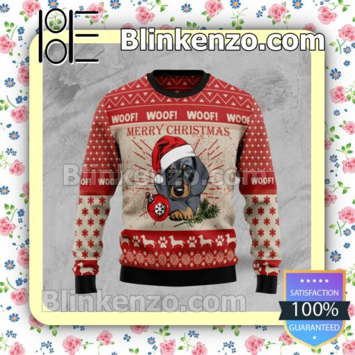 Christmas Dachshund Dog Holiday Christmas Sweatshirts