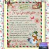Christmas Letter To My Granddaughter Never Forgot That I Love You Quilt