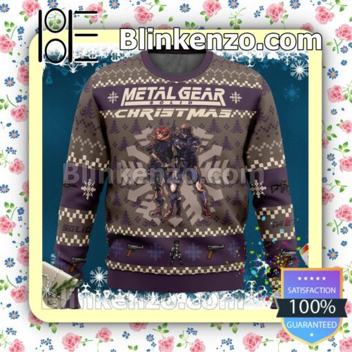 Christmas Metal Gear Solid Snake Knitted Christmas Jumper