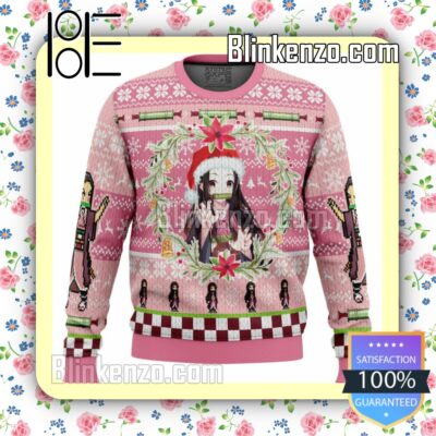 Christmas Nezuko Kamado Demon Slayer Knitted Christmas Jumper