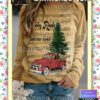 Christmas Tree Truck Country Roads Take Me Home Sheet Music Holiday Christmas Sweatshirt