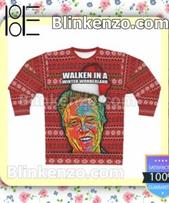 Christopher Walken In A Winter Wonderland Christmas Christmas Sweatshirts