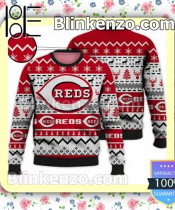 Cincinnati Reds MLB Ugly Sweater Christmas Funny