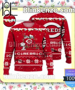 Cincinnati Reds Snoopy Christmas MLB Sweatshirts