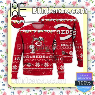 Cincinnati Reds Snoopy Christmas MLB Sweatshirts