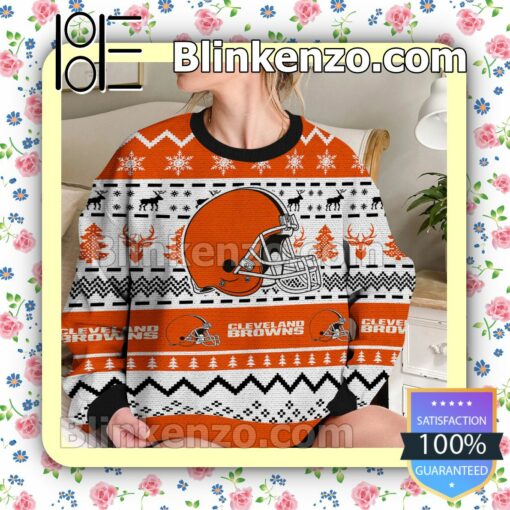 Cleveland Browns NFL Ugly Sweater Christmas Funny b