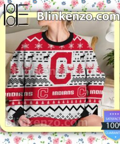 Cleveland Guardians MLB Ugly Sweater Christmas Funny b