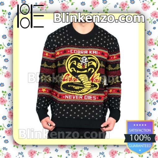 Cobra Kai Never Dies Holiday Christmas Sweatshirts