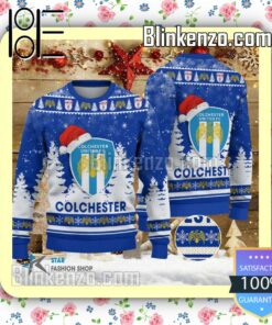 Colchester United Logo Hat Christmas Sweatshirts