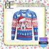 Cool Christmas Pet Dog Striped Pattern Knitted Christmas Jumper