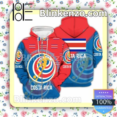 Costa Rica National FIFA 2022 Hoodie Jacket a