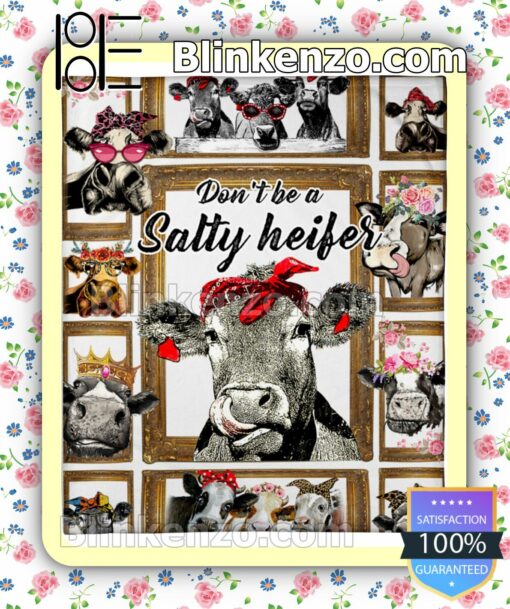 Cow In Frames Don't Be A Salty Heifer Quilt