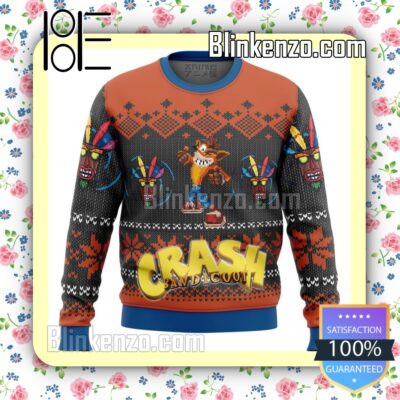 Crash Bandicoot Alt Knitted Christmas Jumper