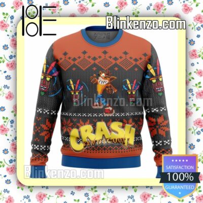 Crash Bandicoot Knitted Christmas Jumper