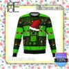 Creeper Minecraft Knitted Christmas Jumper