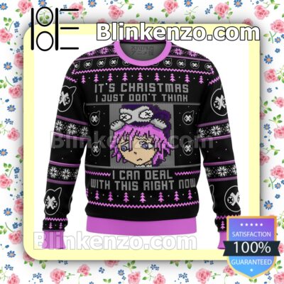 Crona Soul Eater It'S Christmas I Just Don'T Think I Can Deal With This Right Now Anime Premium Holiday Christmas Sweatshirts