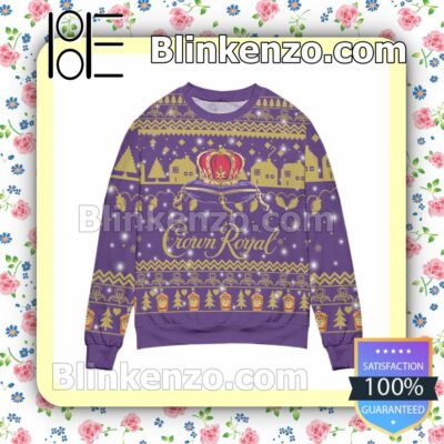 Crown Royal Canadian Whisky Snowflake Christmas Jumpers