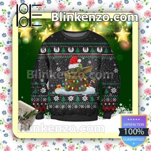 Cute Baby Yoda Star Wars Holiday Christmas Sweatshirts