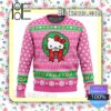 Cute Christmas Hello Kitty Knitted Christmas Jumper