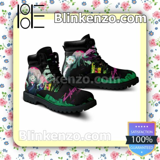 Cyberpunk Edgerunners Rebecca Timberland Boots Men a