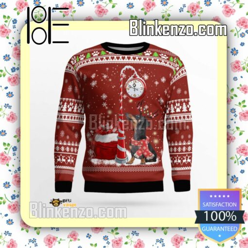 Dachshund Clock Christmas Sweatshirts a