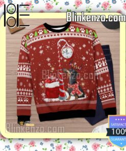 Dachshund Clock Christmas Sweatshirts y