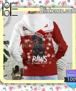 Dachshund Santa Paws Is Coming To Town Christmas Hoodie Jacket c