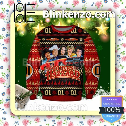 Daisy Duke Boss Hogg Sheriff Rosco P. Coltrane The Dukes Of Hazzard Poster Holiday Christmas Sweatshirts