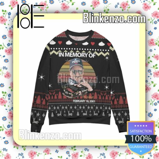 Dale Earnhardt In Memory Of February 18 2001 Christmas Jumper