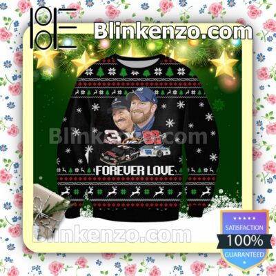 Dale Earnhardt St And Dale Earnhardt Jr Forever Love Holiday Christmas Sweatshirts