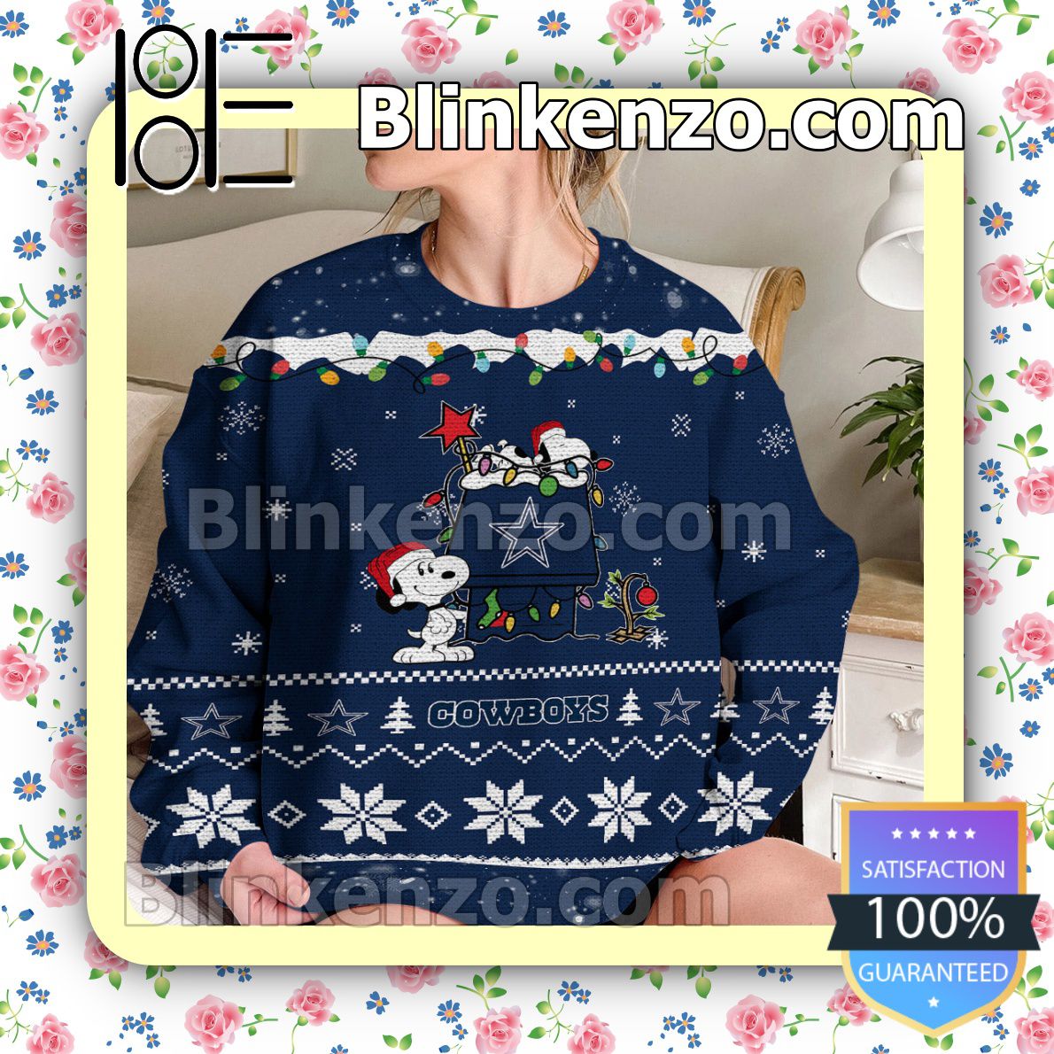 Dallas Cowboys T-shirt, Christmas Sweater - Blinkenzo